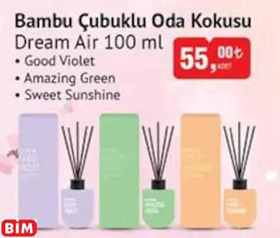 DREAM AİR BAMBU ÇUBUKLU ODA KOKUSU DREAM AİR BAMBU ÇUBUKLU ODA KOKUSU
